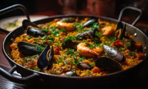 Aromatyczna paella z owocami morza, idealna na rodzinny obiad. Ten paella przepis oryginalny zachwyci każdego!